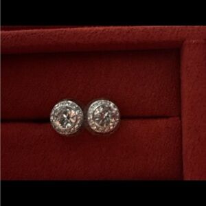 Swarovski Sparkling Silver Stud Earrings